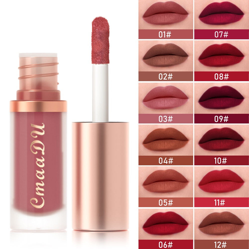12 Color Velvet Matte Lip Gloss
